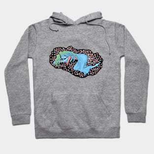 Crooked Moon on the Bed of Flowers Hoodie